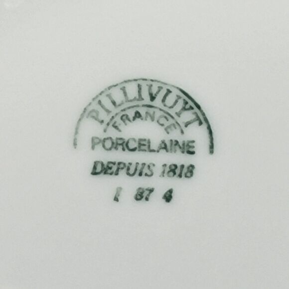 Pillivuyt France Porcelain Depuis 1818 9 5/8" Set Of 3 White Divided Plates VGC - Picture 6 of 10
